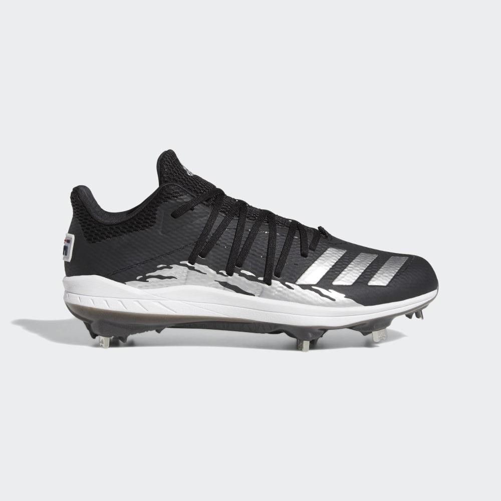 Adidas Men's Afterburner 6.0 Speed Trap Baseball Cleats Black/Silver Metal/White Ireland G27654